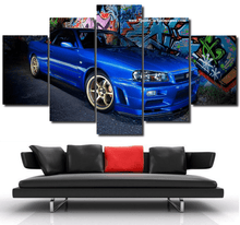 Load image into Gallery viewer, Nissan GT-R R34 Canvas 3/5pcs FREE Shipping Worldwide!! - Sports Car Enthusiasts