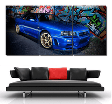 Load image into Gallery viewer, Nissan GT-R R34 Canvas 3/5pcs FREE Shipping Worldwide!! - Sports Car Enthusiasts