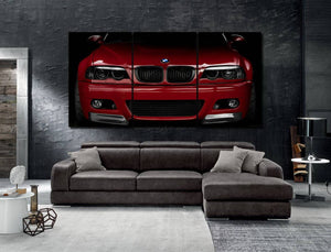 BMW E46 M3 Canvas 3/5pcs FREE Shipping Worldwide!! - Sports Car Enthusiasts