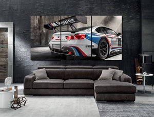 BMW M6 GT3 Canvas 3/5pcs FREE Shipping Worldwide!! - Sports Car Enthusiasts