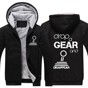 Drop a gear and disappear Top Quality Hoodie FREE Shipping Worldwide!! - Sports Car Enthusiasts