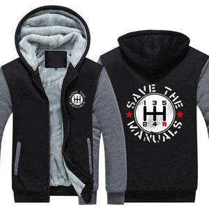 Save The Manuals Top Quality Hoodie FREE Shipping Worldwide!! - Sports Car Enthusiasts