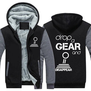 Drop a gear and disappear Top Quality Hoodie FREE Shipping Worldwide!! - Sports Car Enthusiasts