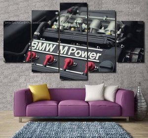 BMW E30 M3 Engine Canvas 3/5pcs FREE Shipping Worldwide!! - Sports Car Enthusiasts