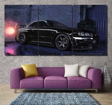Laden Sie das Bild in den Galerie-Viewer, Nissan GT-R R34 Canvas 3/5pcs FREE Shipping Worldwide!! - Sports Car Enthusiasts