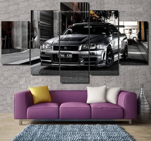 Nissan GT-R R34 Canvas FREE Shipping Worldwide!! - Sports Car Enthusiasts