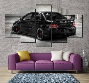 Mitsubishi EVO 9 Canvas 3/5pcs FREE Shipping Worldwide!! - Sports Car Enthusiasts