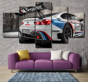 BMW M6 GT3 Canvas 3/5pcs FREE Shipping Worldwide!! - Sports Car Enthusiasts