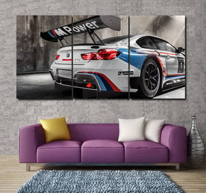 BMW M6 GT3 Canvas 3/5pcs FREE Shipping Worldwide!! - Sports Car Enthusiasts